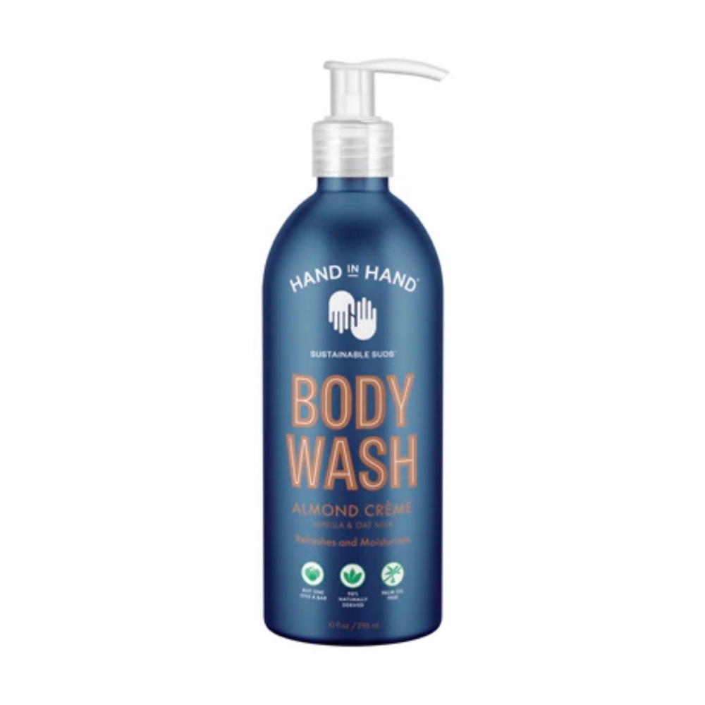 Hand in Hand Almond Crème Body Wash 10oz NWT
